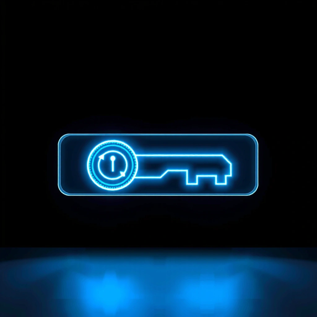 Digital access key illustration